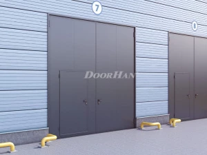 Промышленные распашные ворота DoorHan с сэндвич-панелью 3400x2700