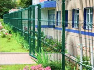 Секция Стандарт из прутка 4 мм, 3000x2430 с ячейкой 50х200 цвет зеленый ral 6005