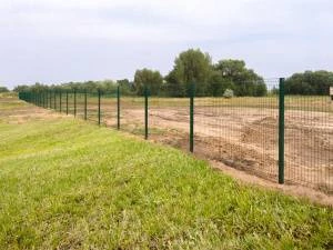 Секция Оптима лайт из прутка 4 мм, 3030x630 с ячейкой 55х200 цвет зеленый ral 6005