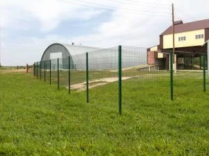 Секция Оптима Лайт из прутка 3,5 мм, 2535x630 с ячейкой 55х200 цвет зеленый ral 6005