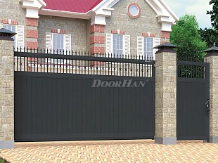 Автоматические откатные ворота с пиками DoorHan серии slg-a 4000x2300