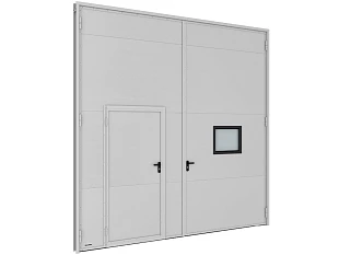 Распашные гаражные ворота серии sg-ss 2000x2000