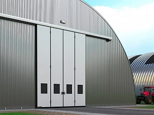 Промышленные откатные ворота DoorHan без нижней направляющей серии isg 3500*2500