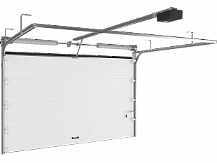 Гаражные секционные ворота серии rsd02 DoorHan из стальных сэндвич-панелей с торсионным механизмом (3500*3300)