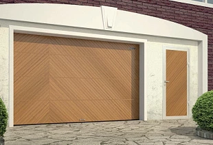 Секционные ворота DoorHan премиум классик с калиткой